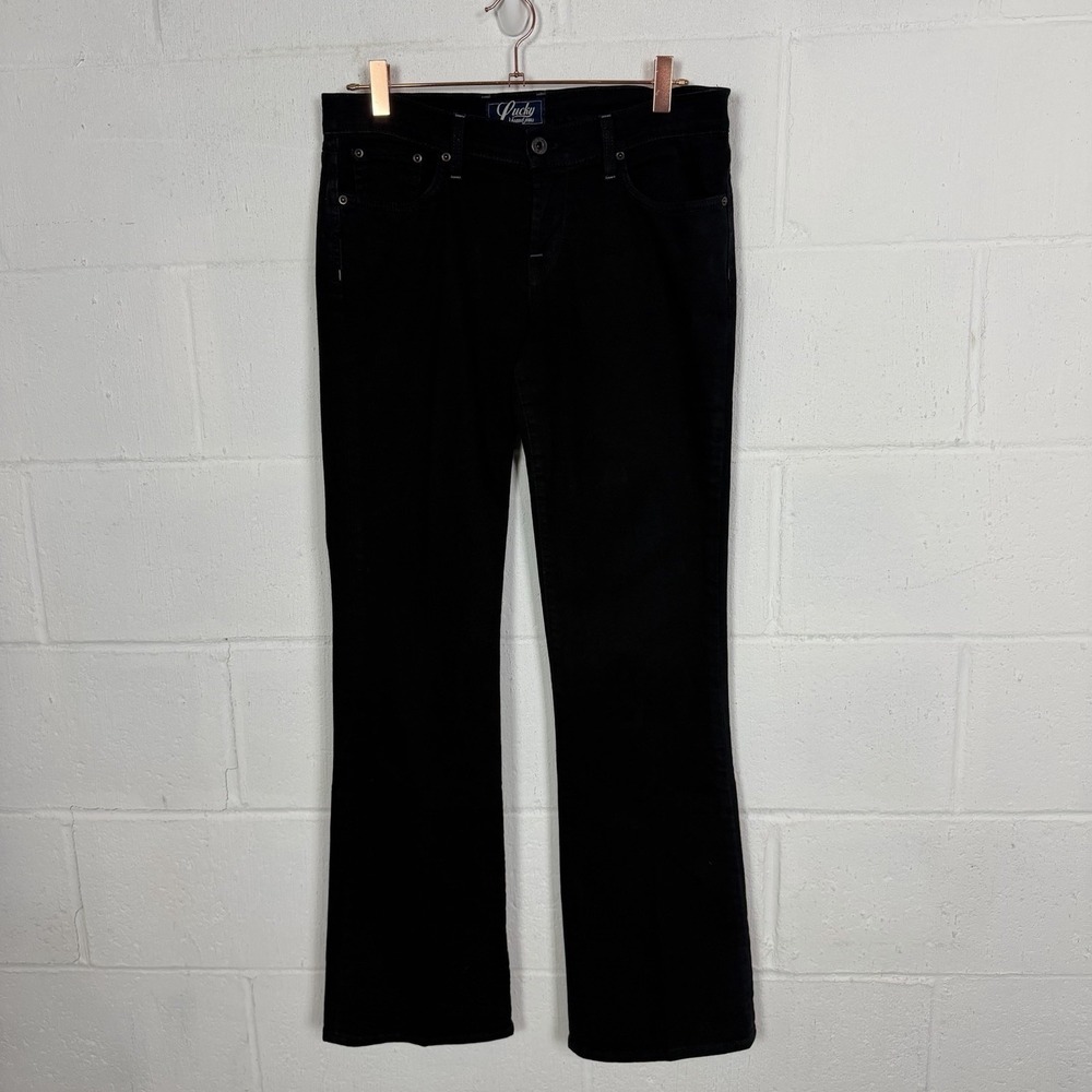 Lucky Brand Sweet N Low Jeans Size 6 Black Low Rise Bootcut Hippie Western